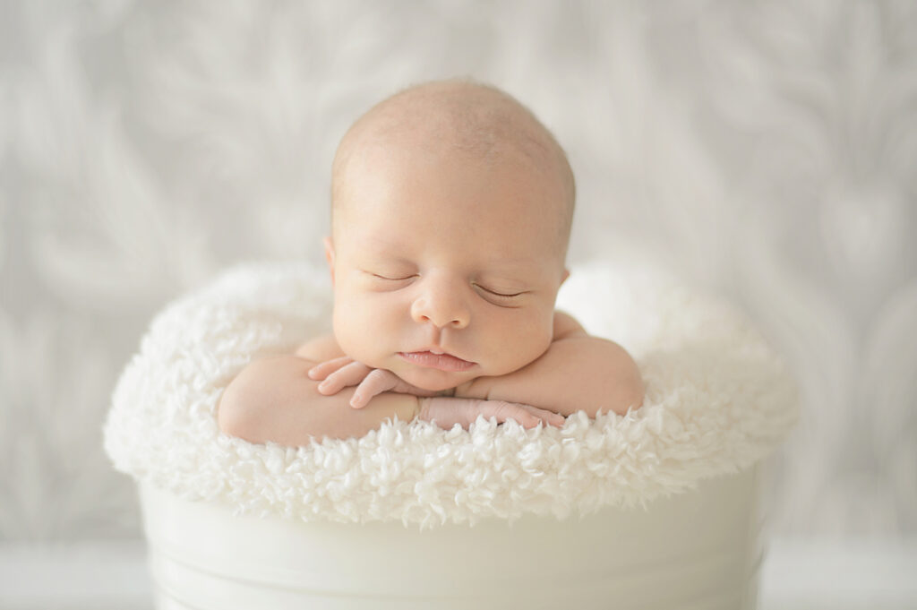 Newborn in Bucket