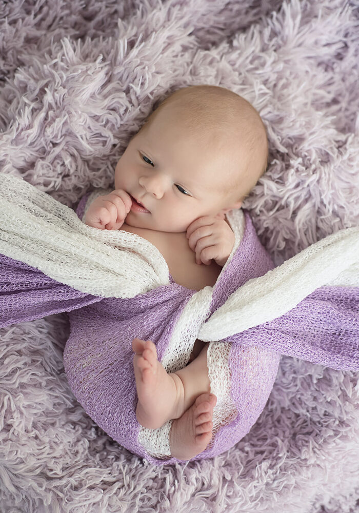 Newborn Girl Wrapped